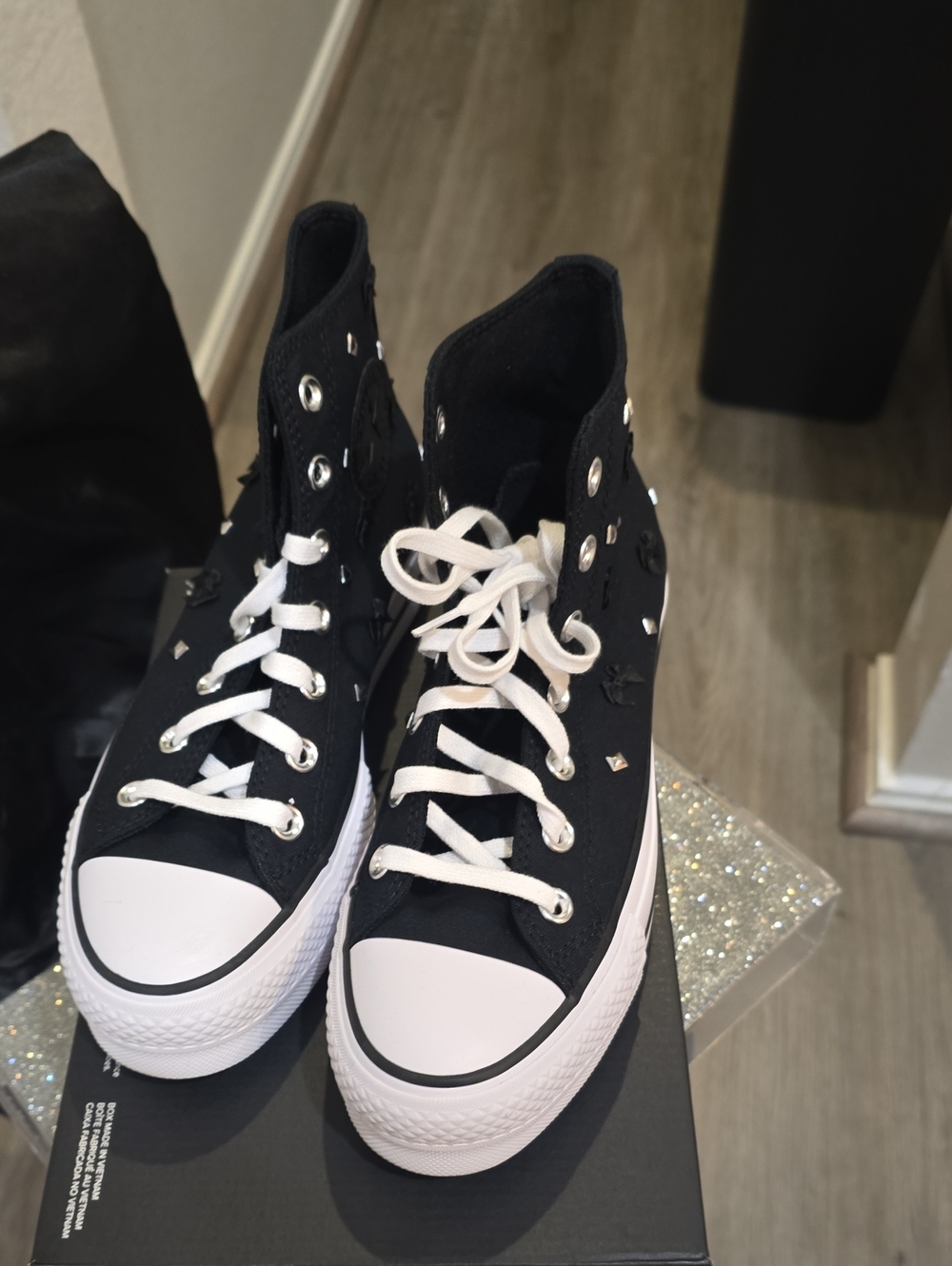 Converse Chuck Taylor All Star Lift Platform High Top Archive Stars Shoes - Picture 9 of 11